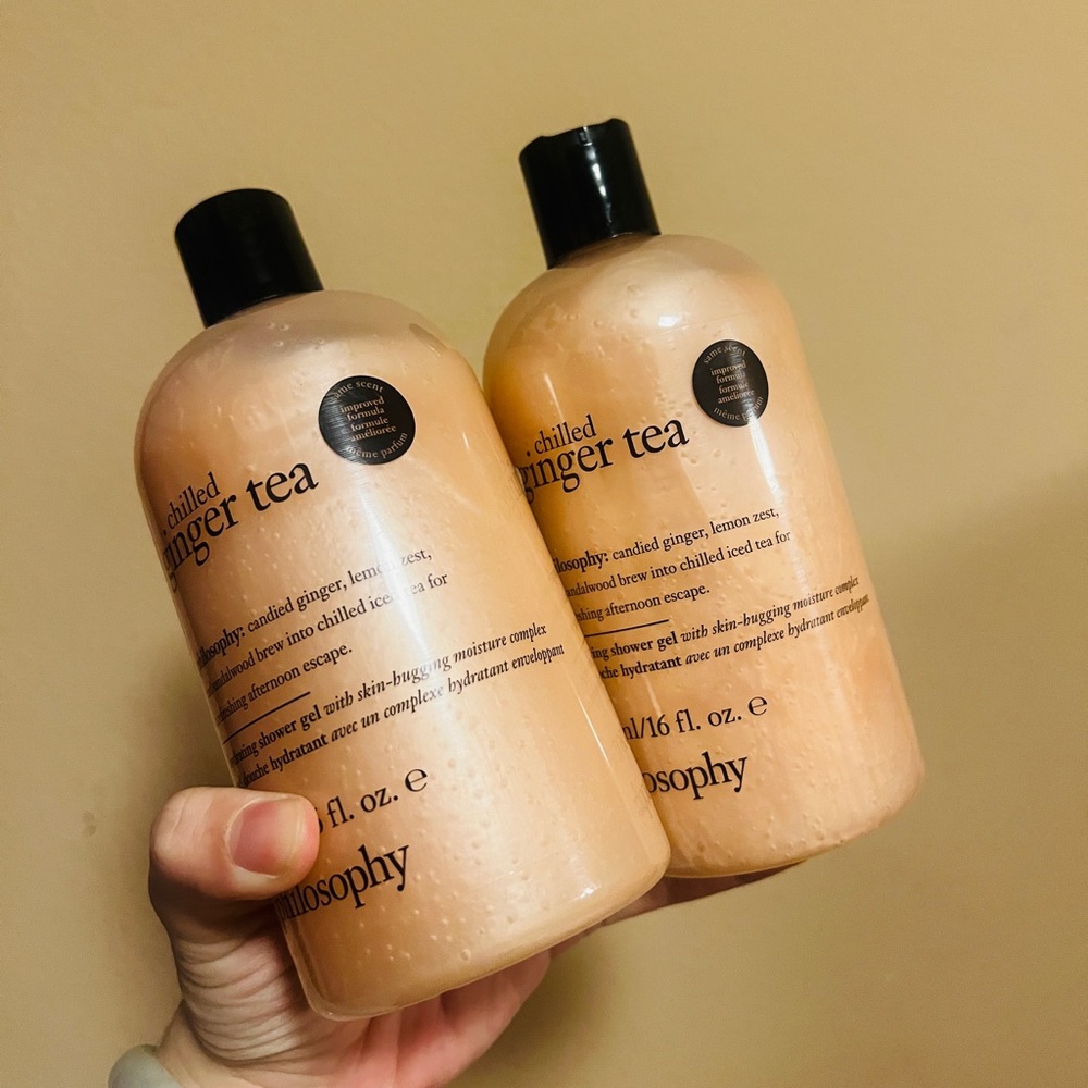 2X Philosophy Chilled Ginger Tea Hydrating Shower Gel 16oz / NEW w/ SEAL
